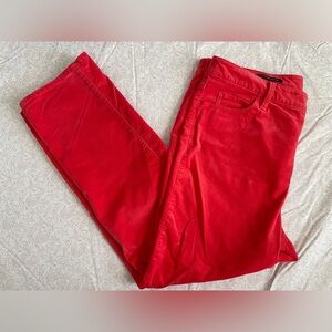 Talbots Velveteen Straight Leg Pants Womens 16P Festival Colorful Five Pocket